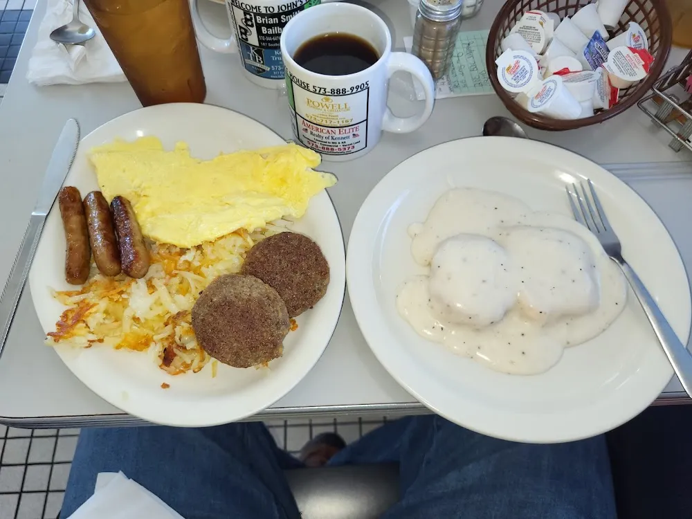 Sausages Eggs Hashbrowns Biscuits & Gravey